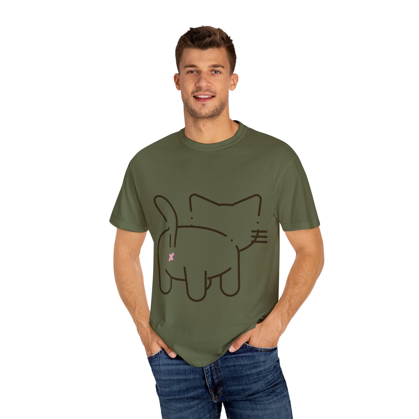 Funny Cat Outline T-Shirt | Cute Tee for Cat Lovers