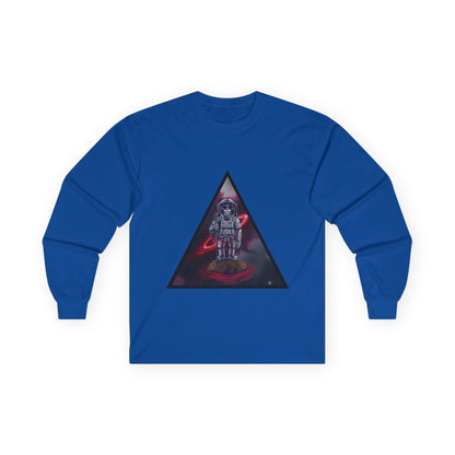 Space Monkey Astronaut Long Sleeve Tee | Cosmic Vibes Graphic Shirt