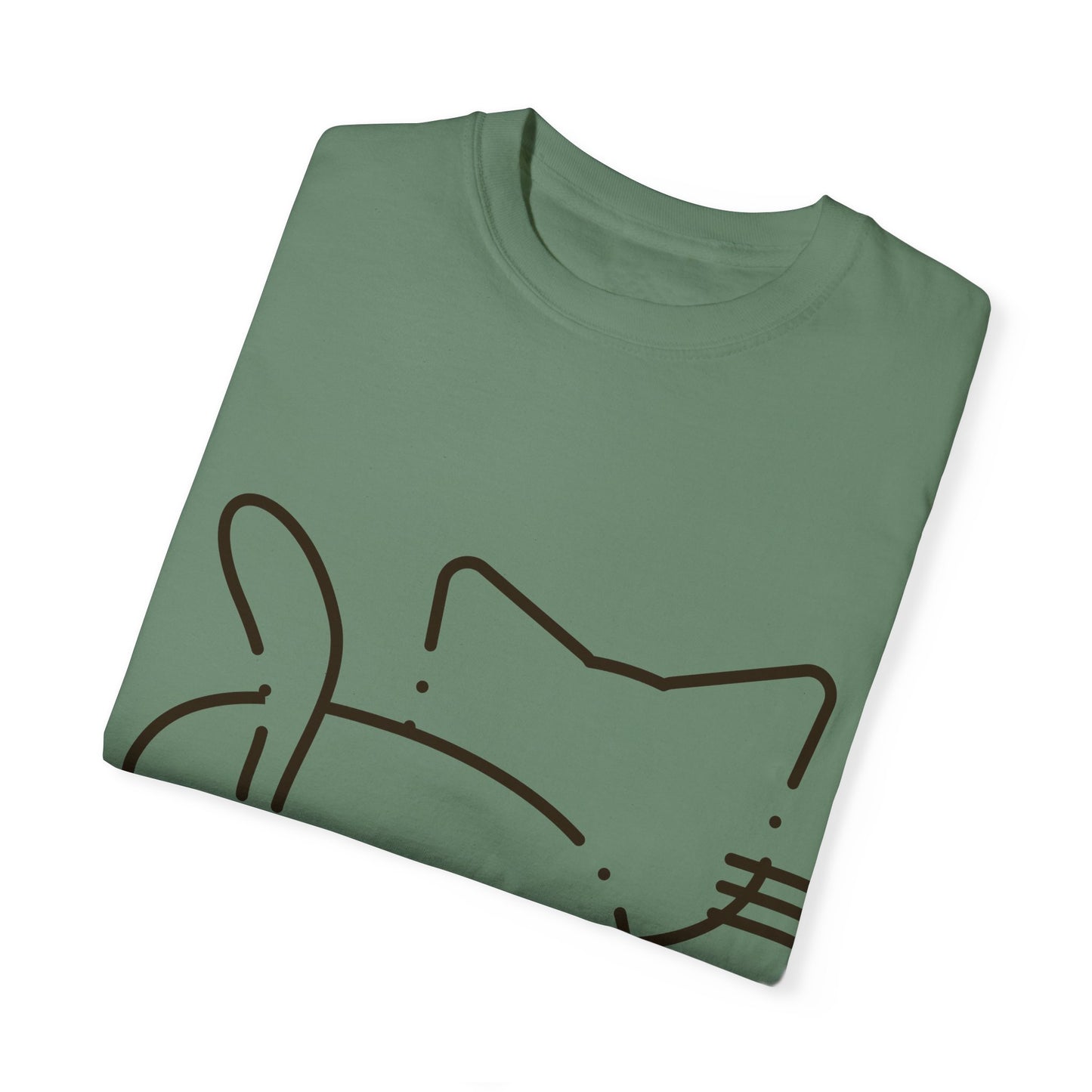 Funny Cat Outline T-Shirt | Cute Tee for Cat Lovers