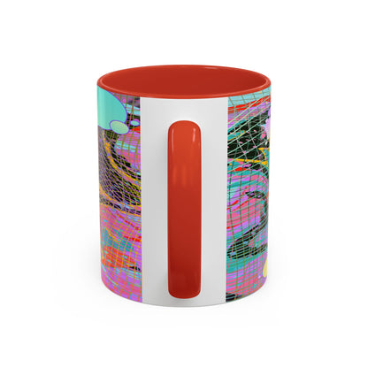 Trippy Kitty Ceramic Mug – Colorful Cat Design for a Fun & Psychedelic Vibe