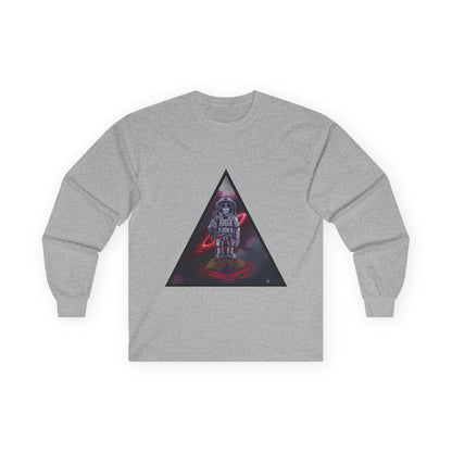 Space Monkey Astronaut Long Sleeve Tee | Cosmic Vibes Graphic Shirt