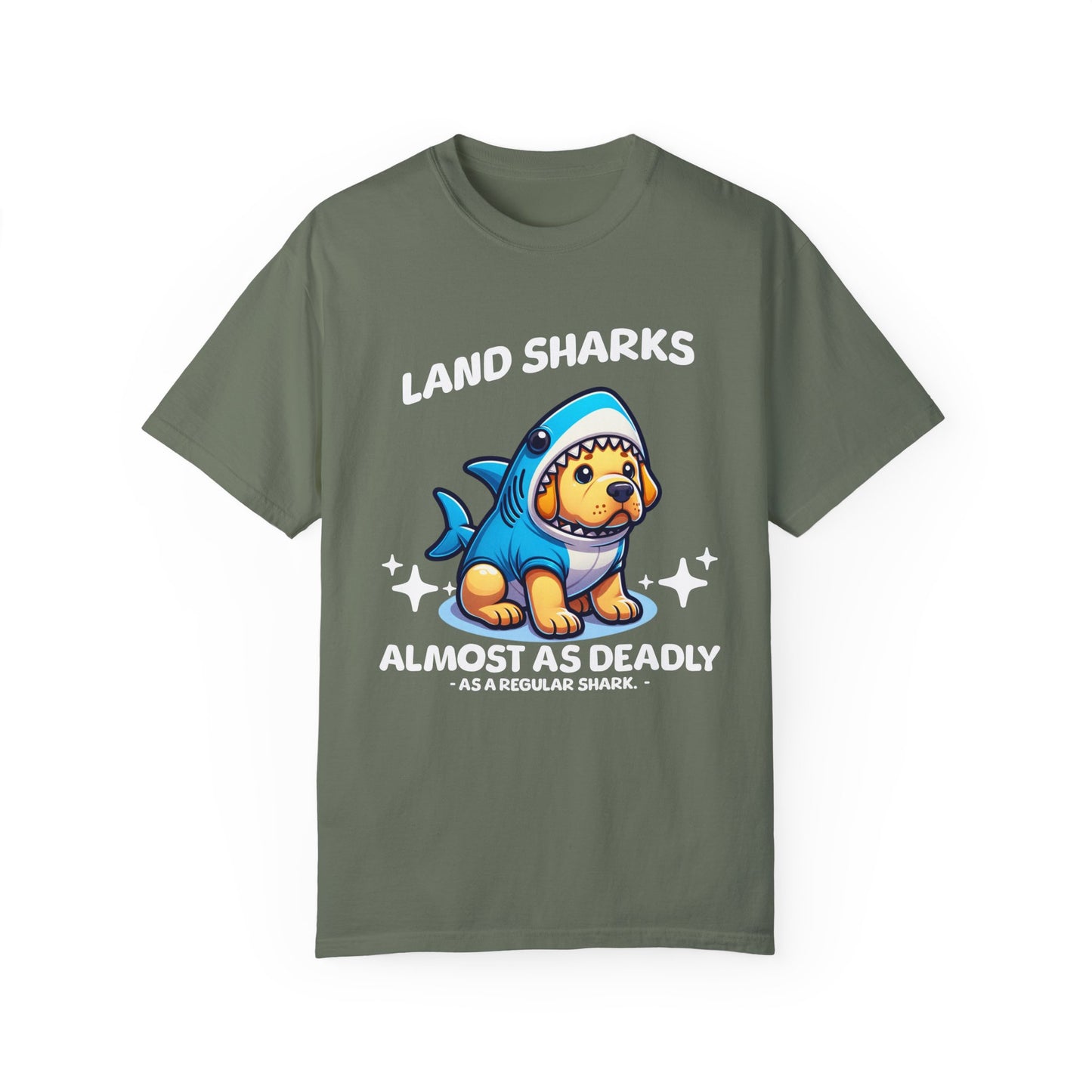 Land Shark Puppy T-Shirt – Funny Dog Graphic Tee for Shark & Pet Lovers