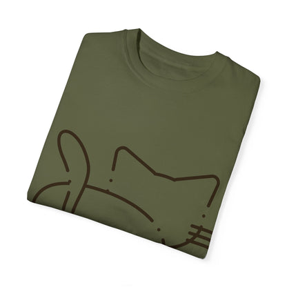 Funny Cat Outline T-Shirt | Cute Tee for Cat Lovers