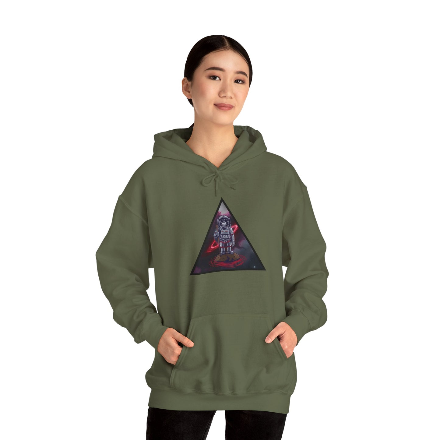 Galactic Nomad Hoodie Hooded Sweatshirt - Space Monkey Graphic Design