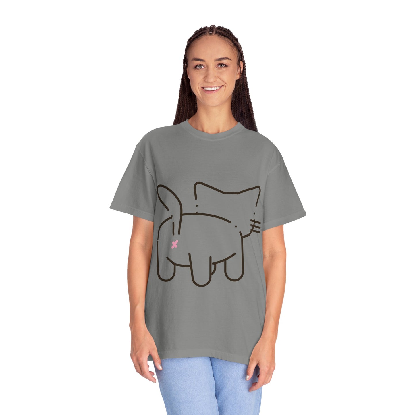 Funny Cat Outline T-Shirt | Cute Tee for Cat Lovers