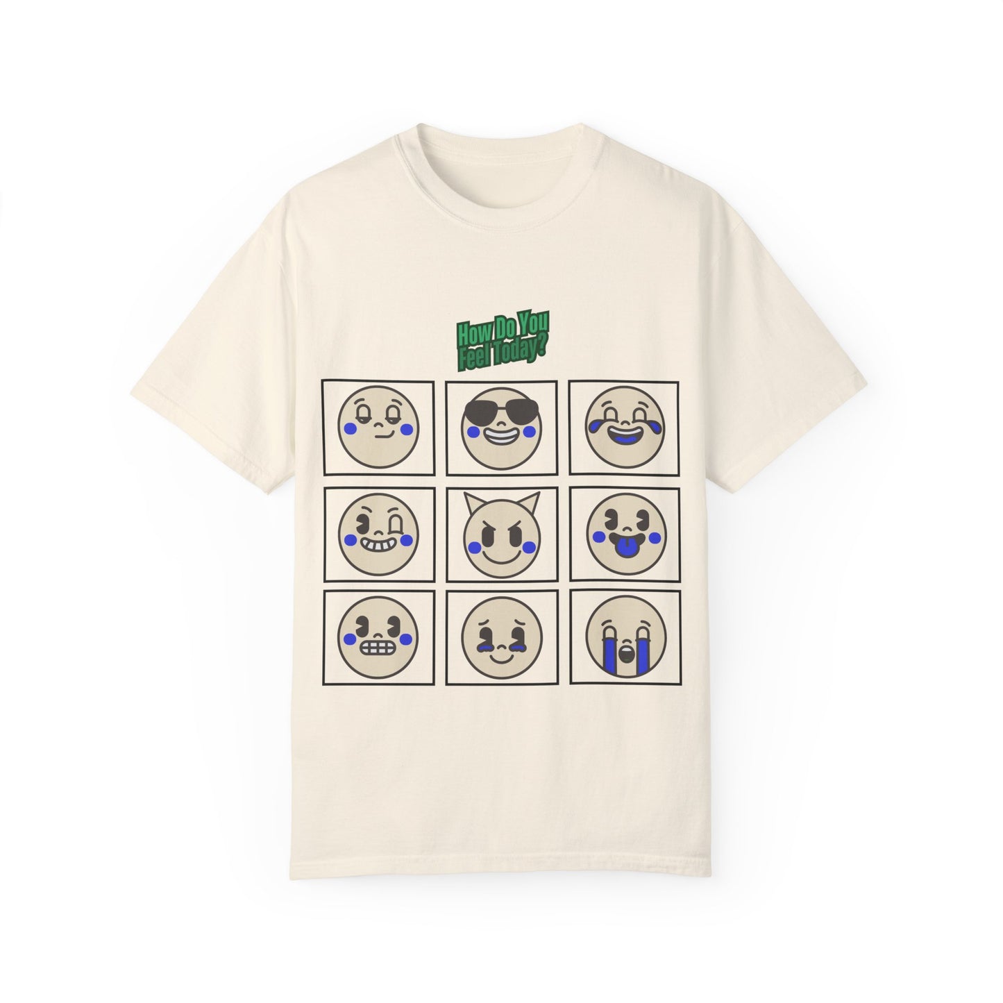 How Do You Feel Today Emoji T-Shirt | Fun & Playful Design