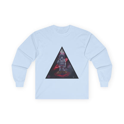 Space Monkey Astronaut Long Sleeve Tee | Cosmic Vibes Graphic Shirt