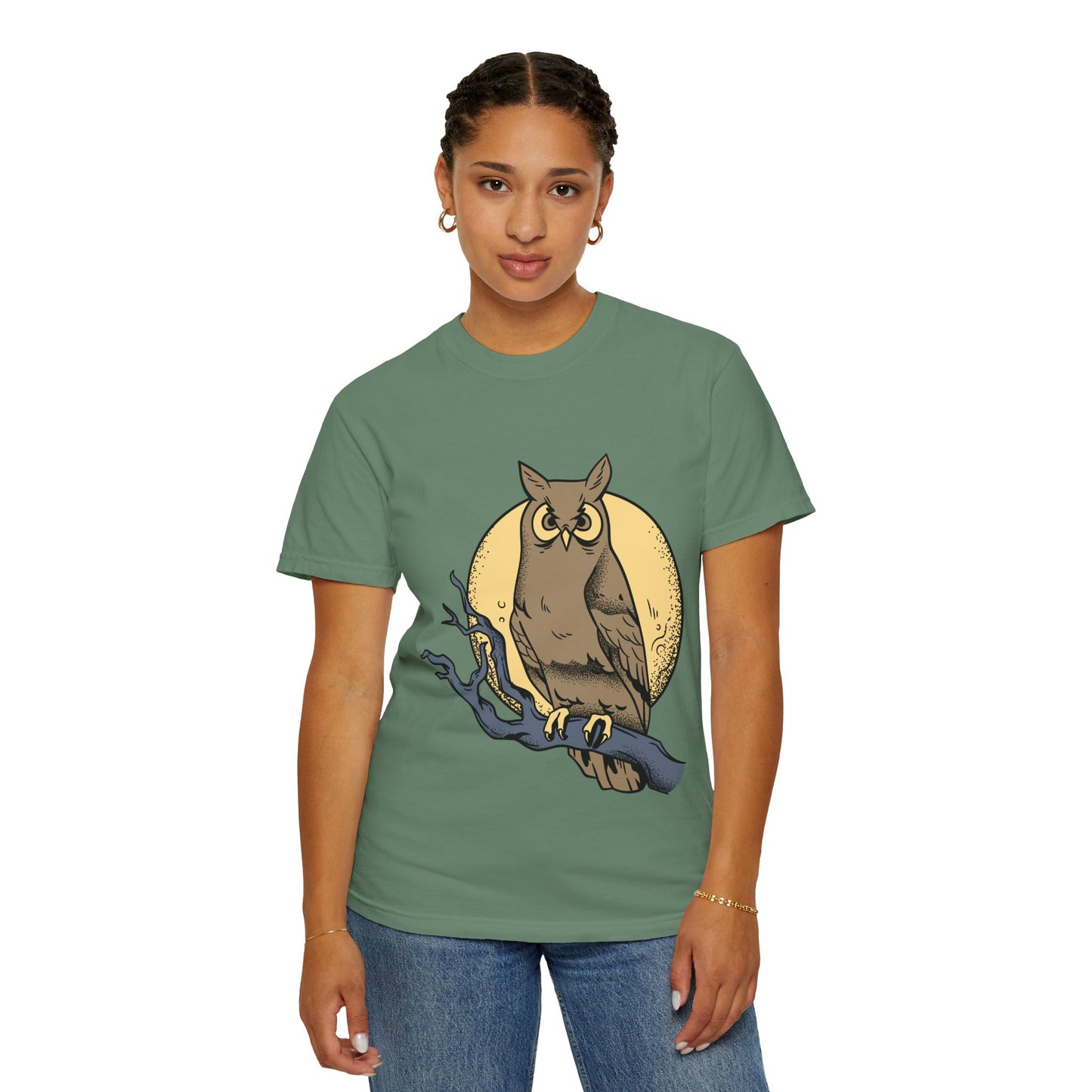 Moonlit Owl T-Shirt | Nature-Inspired Tee for Casual Outings