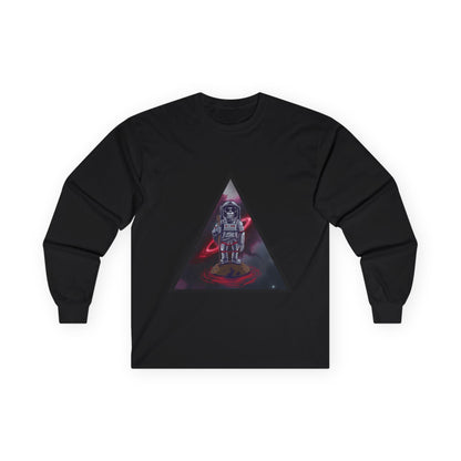 Space Monkey Astronaut Long Sleeve Tee | Cosmic Vibes Graphic Shirt