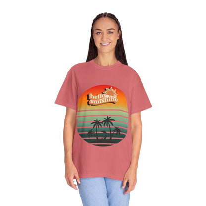 Hello Sunshine T-Shirt | Summer Vibes Graphic Tee