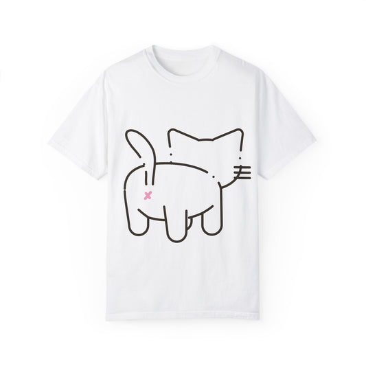 Funny Cat Outline T-Shirt | Cute Tee for Cat Lovers