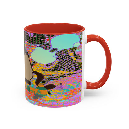 Trippy Kitty Ceramic Mug – Colorful Cat Design for a Fun & Psychedelic Vibe