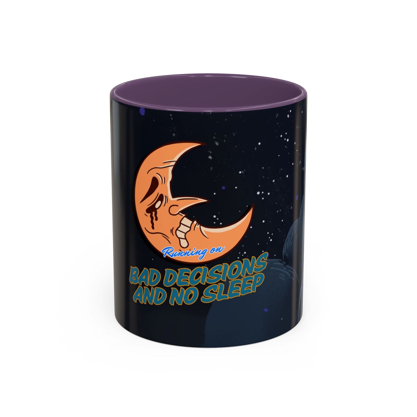 Bad Decisions & No Sleep Coffee Mug – Funny Night Owl Accent Mug (11oz & 15oz)