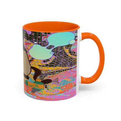 Trippy Kitty Ceramic Mug – Colorful Cat Design for a Fun & Psychedelic Vibe