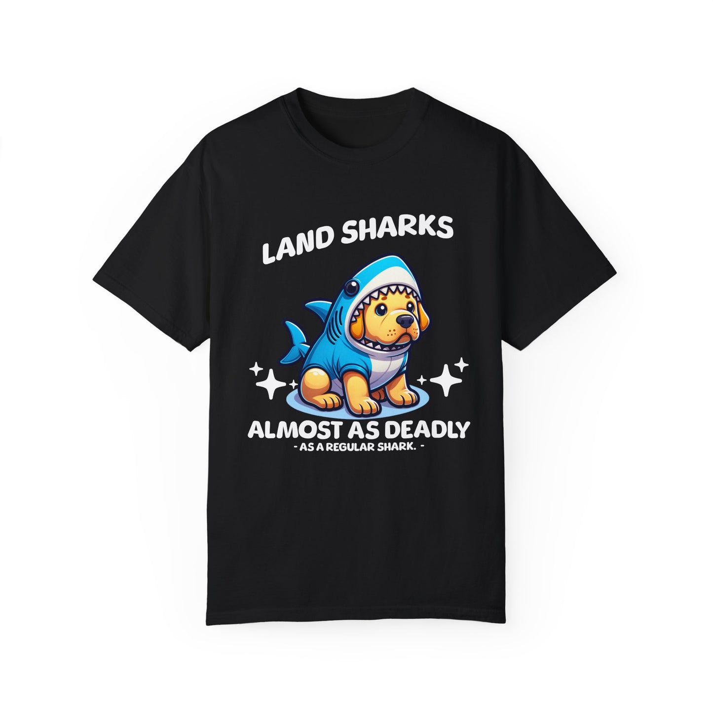 Land Shark Puppy T-Shirt – Funny Dog Graphic Tee for Shark & Pet Lovers