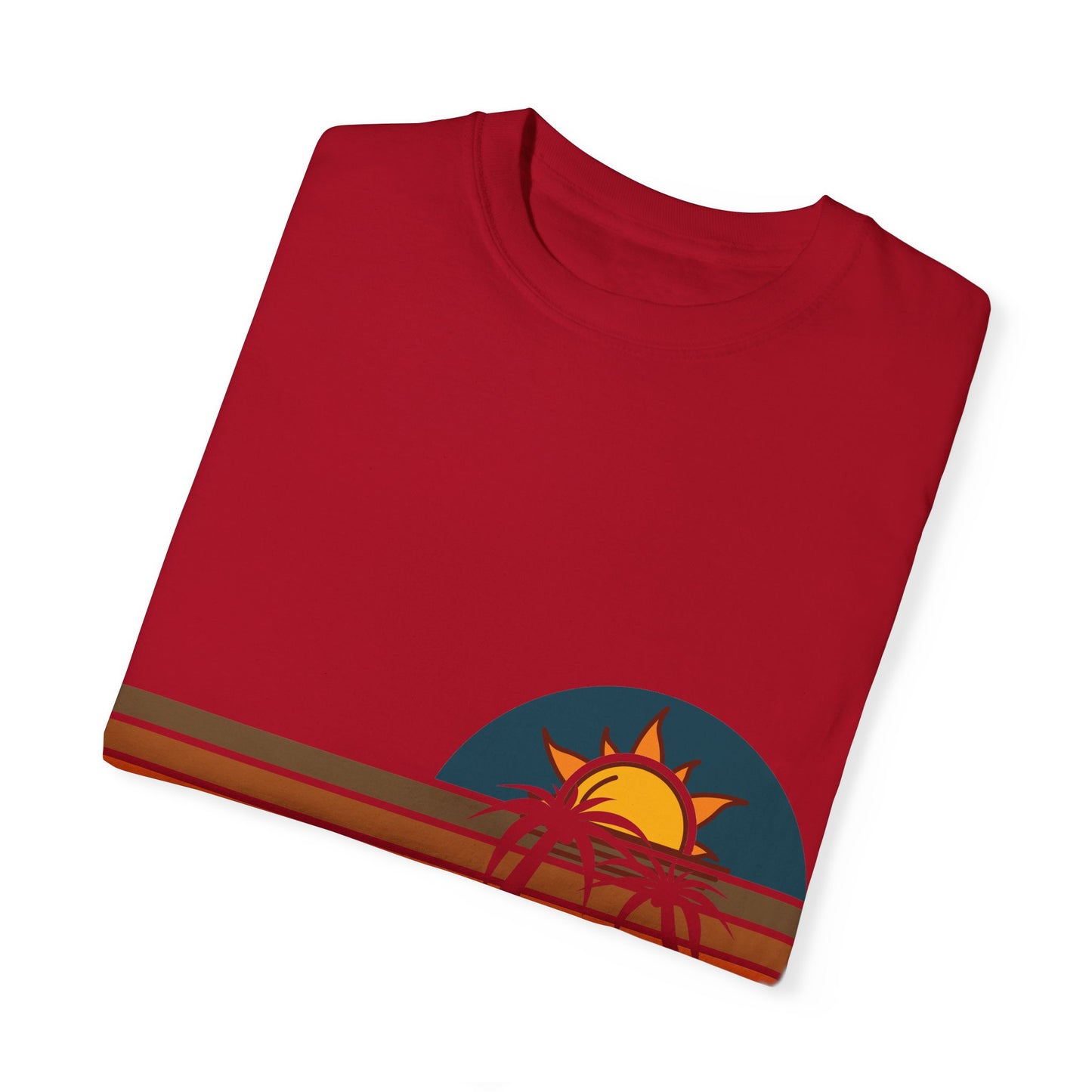 Retro Sunset Palm T-Shirt | Vintage Summer Vibes Tee