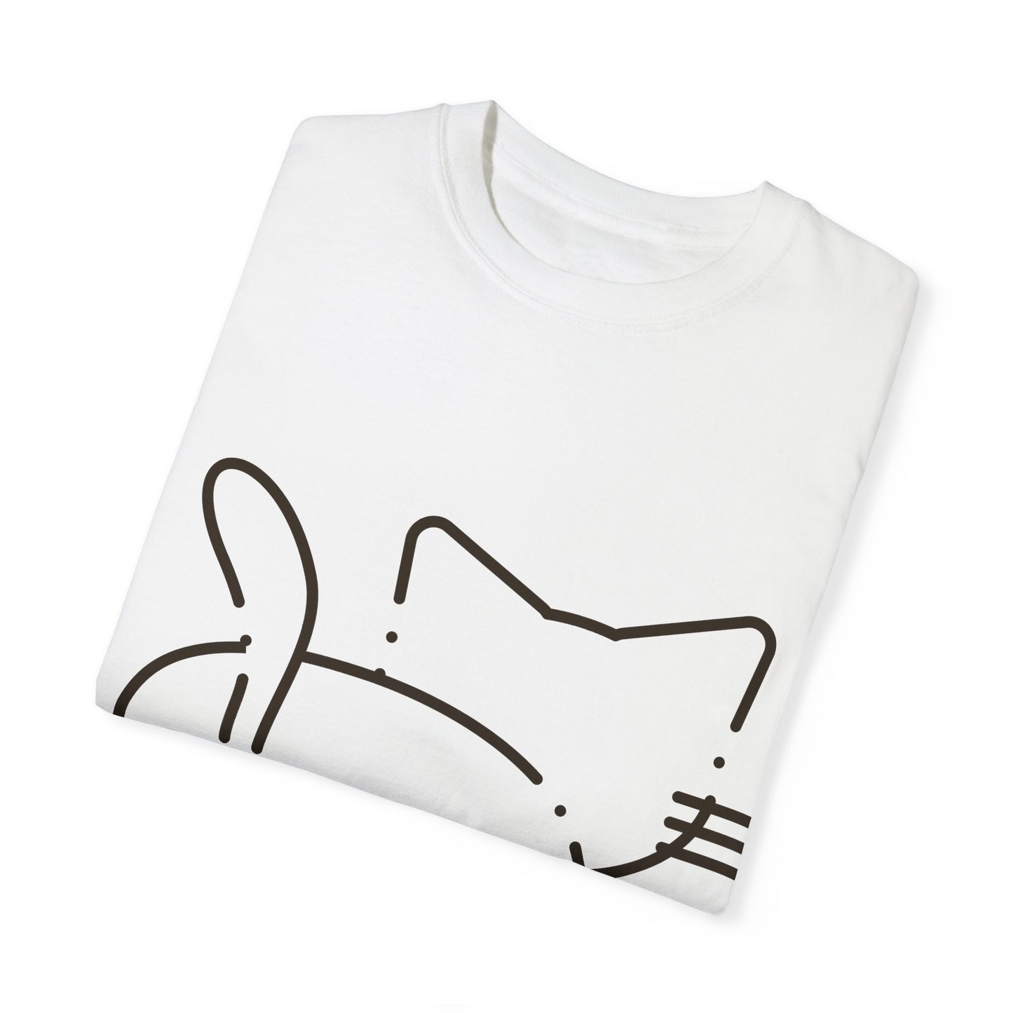 Funny Cat Outline T-Shirt | Cute Tee for Cat Lovers