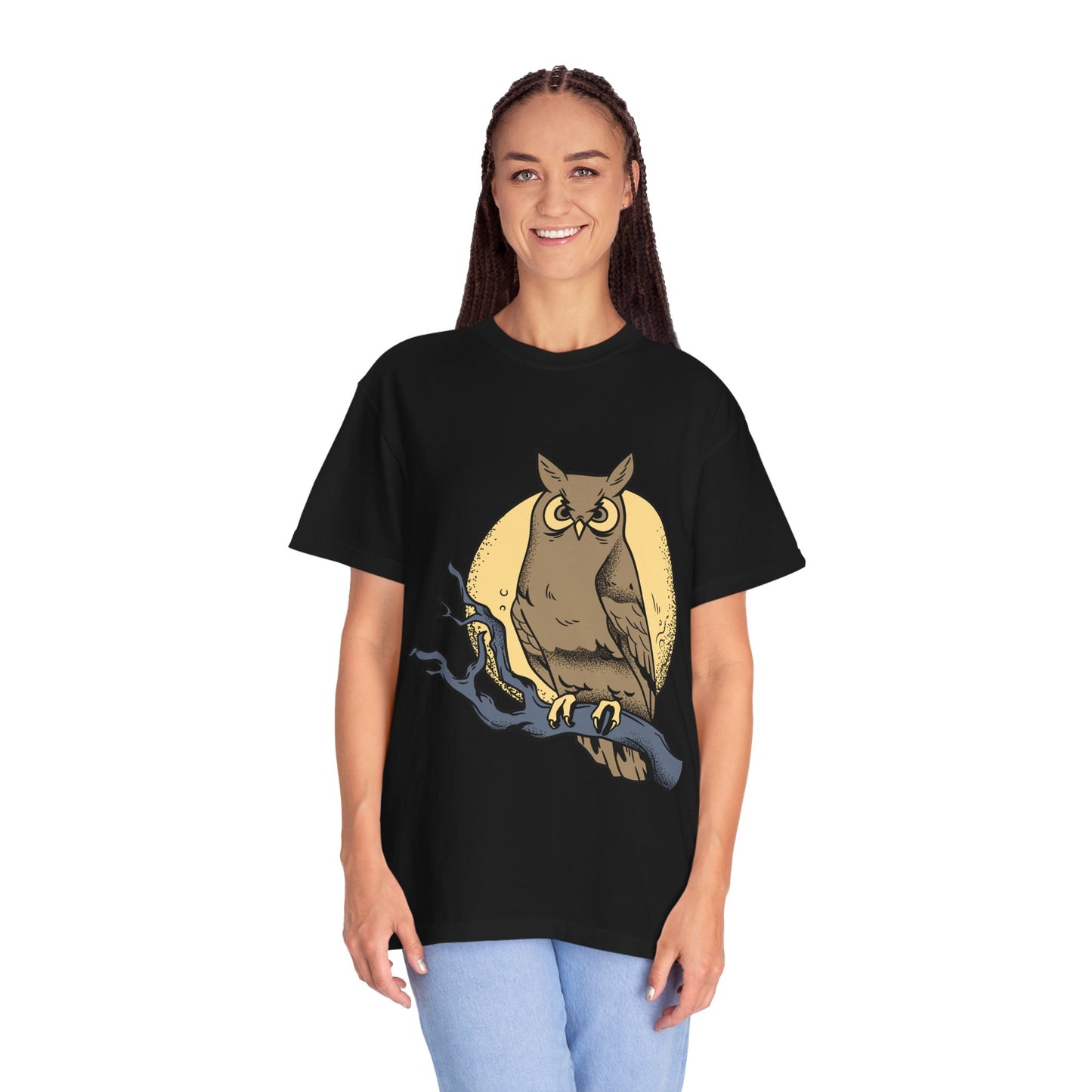 Moonlit Owl T-Shirt | Nature-Inspired Tee for Casual Outings