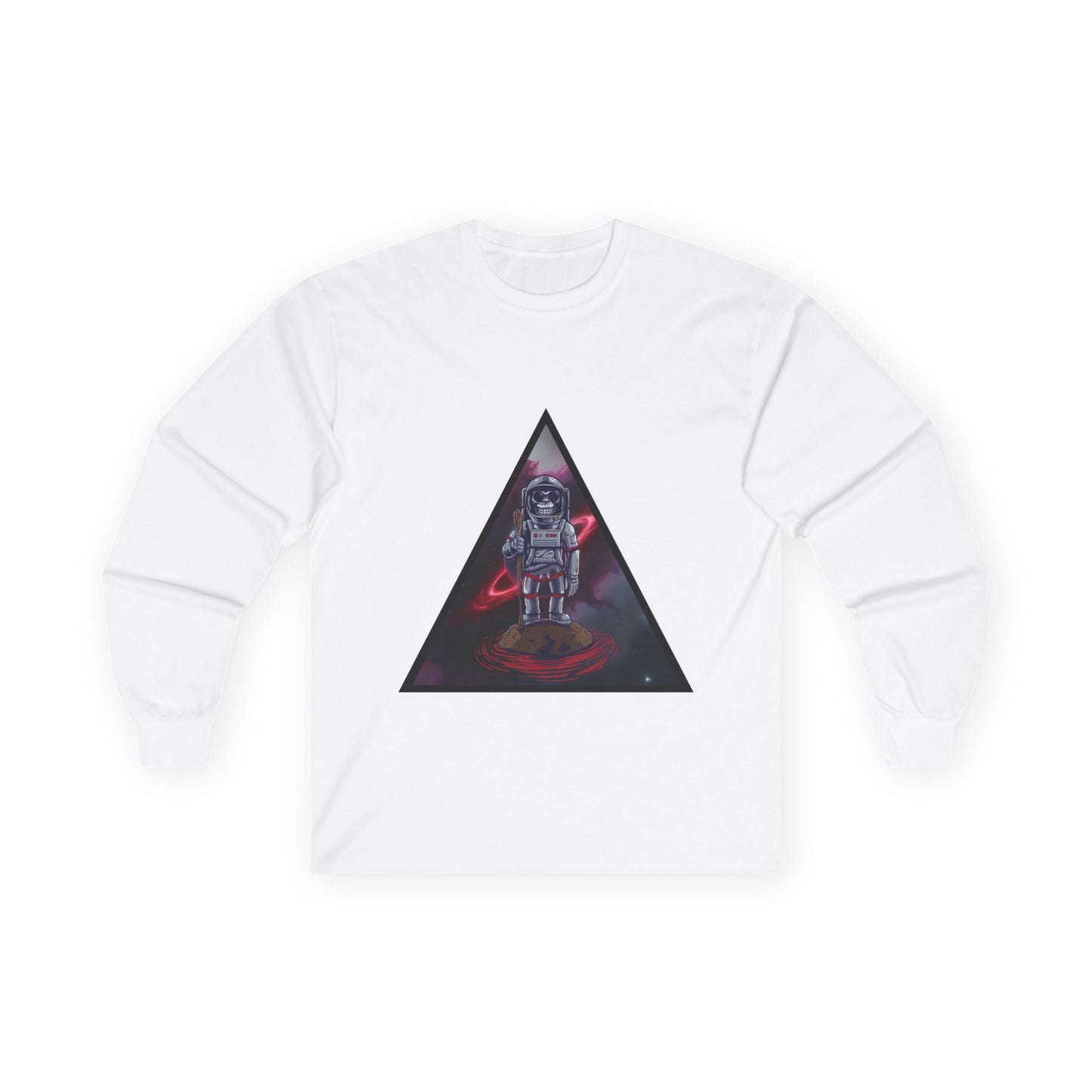 Space Monkey Astronaut Long Sleeve Tee | Cosmic Vibes Graphic Shirt