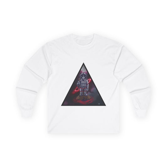 Space Monkey Astronaut Long Sleeve Tee | Cosmic Vibes Graphic Shirt