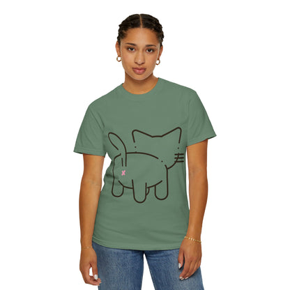 Funny Cat Outline T-Shirt | Cute Tee for Cat Lovers