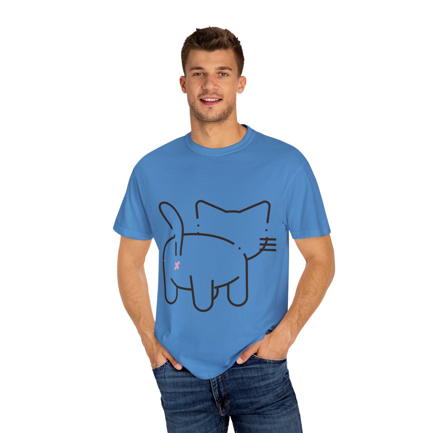 Funny Cat Outline T-Shirt | Cute Tee for Cat Lovers