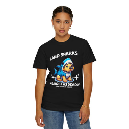 Land Shark Puppy T-Shirt – Funny Dog Graphic Tee for Shark & Pet Lovers