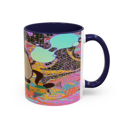 Trippy Kitty Ceramic Mug – Colorful Cat Design for a Fun & Psychedelic Vibe