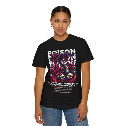 Graveyard Poison Snake Graphic T-Shirt – Gothic Aesthetic Tee