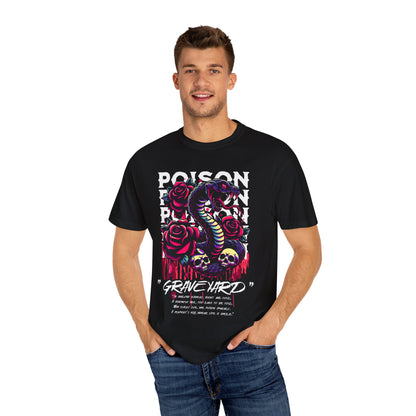 Graveyard Poison Snake Graphic T-Shirt – Gothic Aesthetic Tee