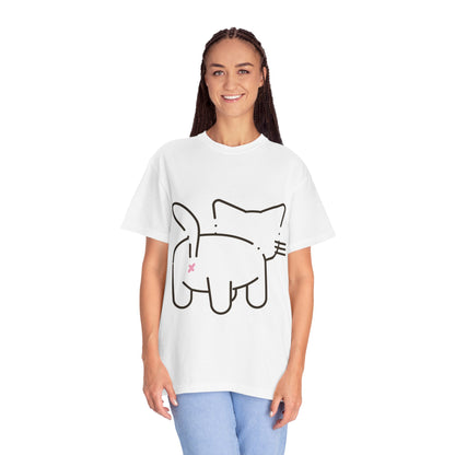 Funny Cat Outline T-Shirt | Cute Tee for Cat Lovers