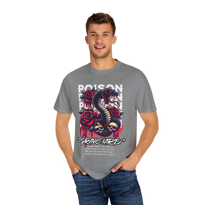 Graveyard Poison Snake Graphic T-Shirt – Gothic Aesthetic Tee