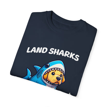 Land Shark Puppy T-Shirt – Funny Dog Graphic Tee for Shark & Pet Lovers