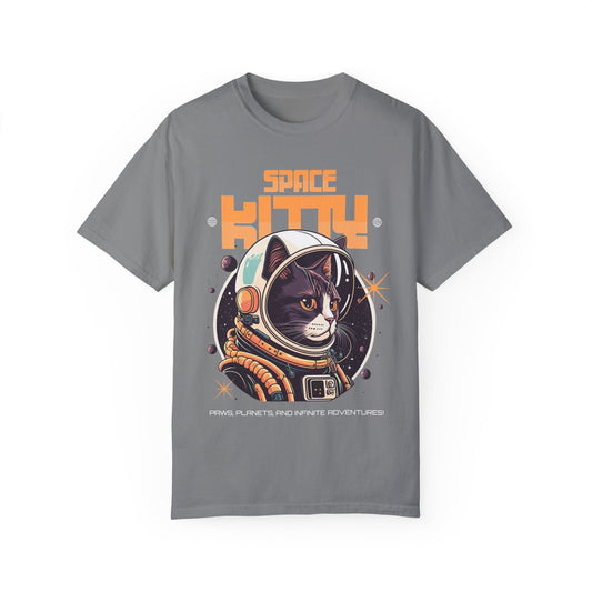 Space Kitty T-Shirt – Cute Astronaut Cat Graphic Tee for Space & Cat Lovers