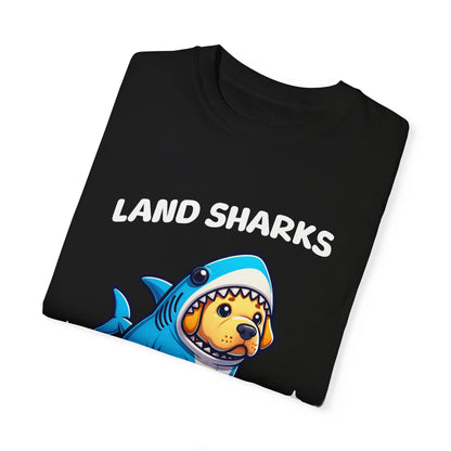 Land Shark Puppy T-Shirt – Funny Dog Graphic Tee for Shark & Pet Lovers