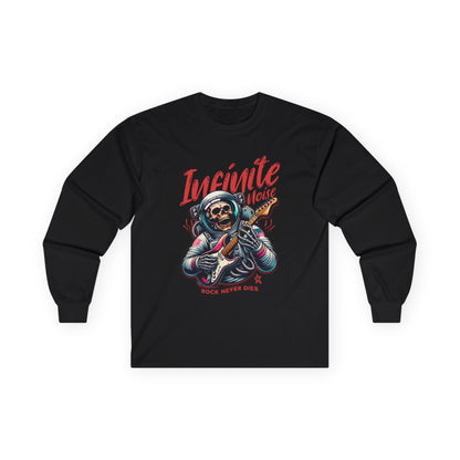 Infinite Noise Long Sleeve Shirt – Rock Never Dies Graphic Tee for Rock Music Fans